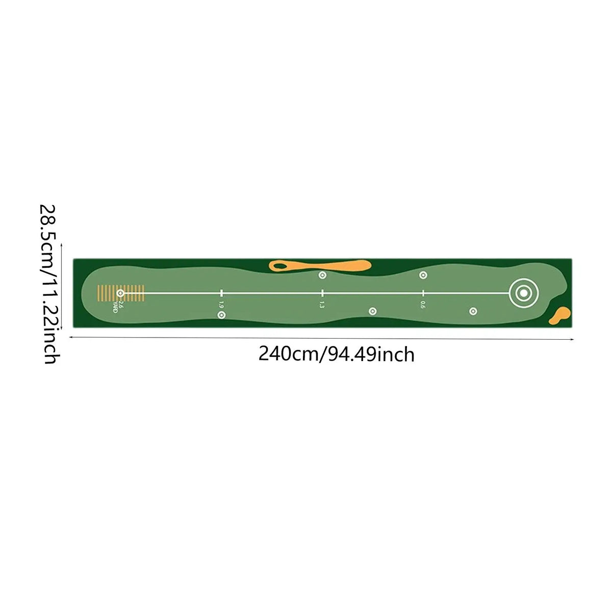 Portable Golf Putting Mat – Lightweight Putting Practice Training Aid for Home, Lawn, and Park, Golf Gift Accessory