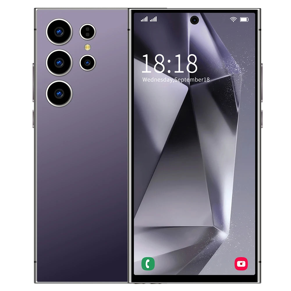2026 HOT S26 Ultra Smartphone — 7.3" HD Global Edition, Dual SIM, 7800mAh Battery & Facial Recognition Function