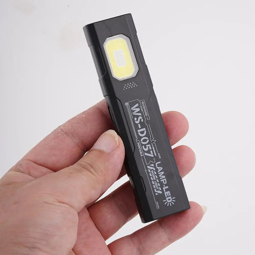 Rechargeable 550LM LED Keychain Flashlight — Mini Pocket Torch Lantern with Magnet for Emergency & Work