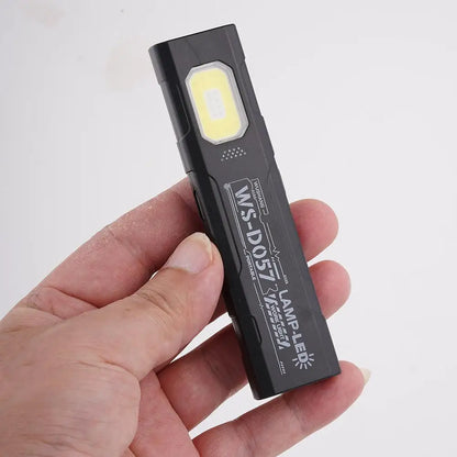 Rechargeable 550LM LED Keychain Flashlight — Mini Pocket Torch Lantern with Magnet for Emergency & Work