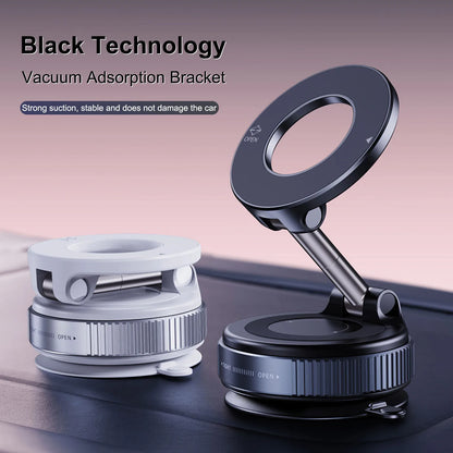K007 Magnetic Car Phone Holder - Foldable, 360° Adjustable Vacuum Mount for Car, Desk, Bathroom, Universal Use