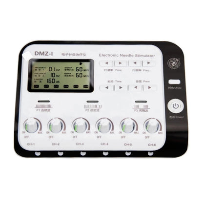 6-Output Channel TENS Muscle Electrostimulator - Physiotherapy Body Massager, Electroacupuncture Needle Patch Machine