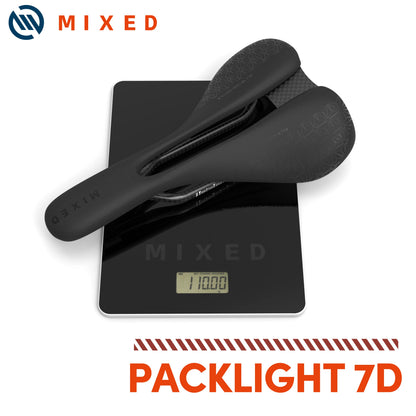Ultra Light 7D MAX Carbon Saddle - MIXED Design for Road Bike - 140MM Bicycle Seat, Only 108G - Premium Cycling Parts