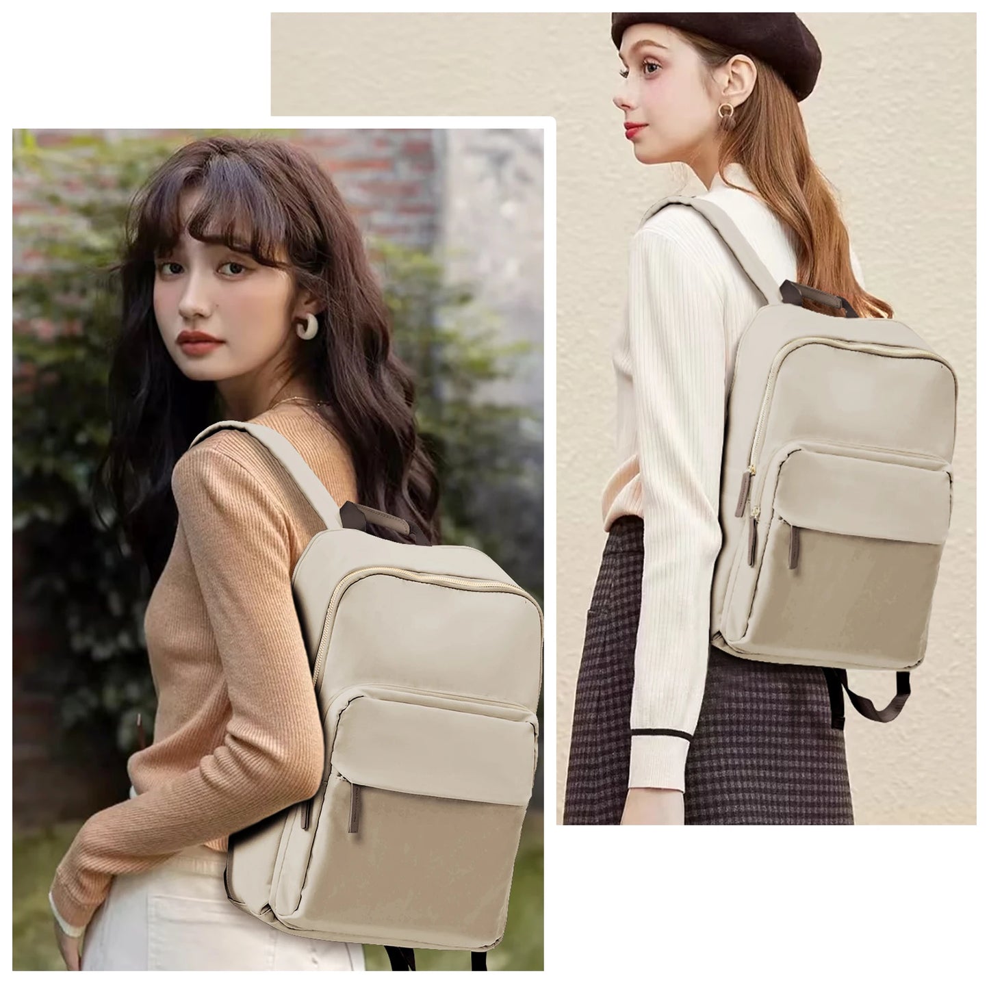 Large Capacity Women's Backpack - New Simple Travel & Business Laptop Shoulder Bag | School Student Backpack Purse