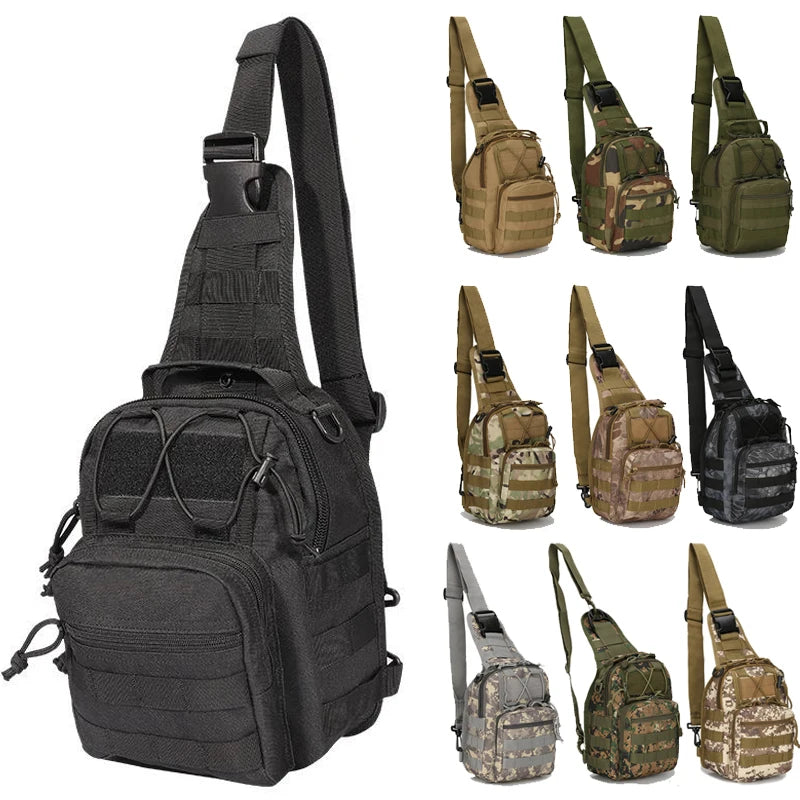 LHI Tactical Shoulder Chest Bag — Waterproof EDC Sling Pack for Hiking, Camping, Hunting & Concealed Carry