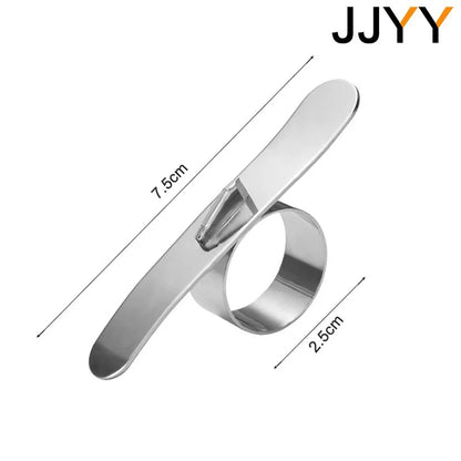 JJYY Orange Peelers - Stainless Steel Easy Open Citrus Peeler, Lemon Parer, Fruit Skin Remover and Slicer Kitchen Gadget