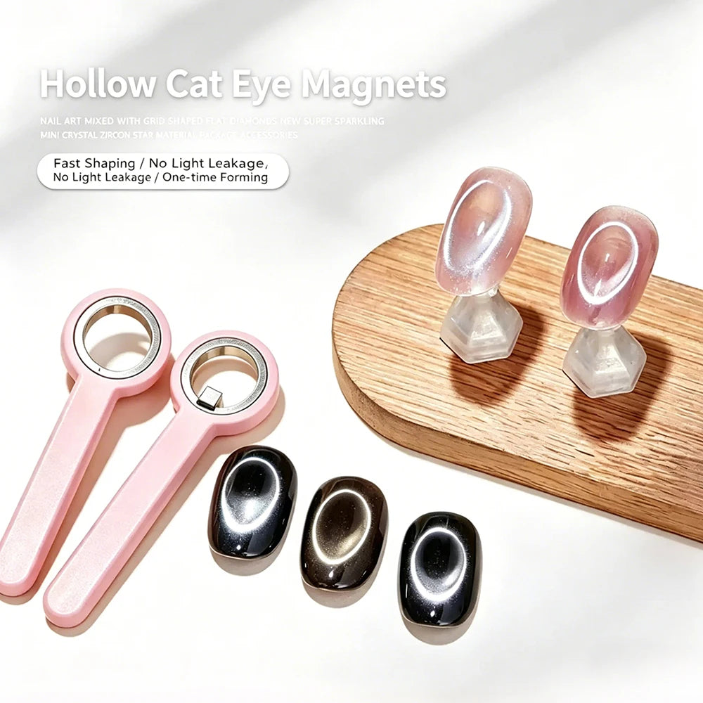 Circular Cat Eye Magnet Stick - Halo Effect Magnetic Tool for UV Gel Nail Art & Manicure