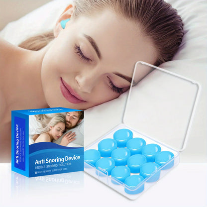 12PCS Moldable Silicone Earplugs – Reusable Noise-Cancelling Ear Plugs for Sleeping, Concerts, Swimming, Shooting, Snoring & Airplane