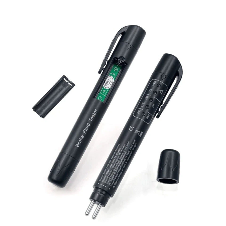 Auto Car Brake Fluid Tester Pen with 5 LEDs - Mini Diagnostic Tool for DOT3/DOT4 Brake Fluid