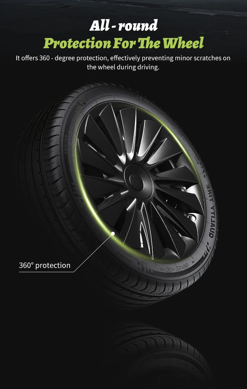 Tesla Model Y 2020–2024 19" Full Coverage Blade Wheel Hubcap – Car Accessories