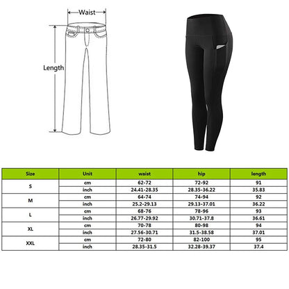 Elevate Your Workout: High Waist Yoga Leggings with Tummy Control, Ruched Booty, and Pockets - Seamless Compression Tights for Women