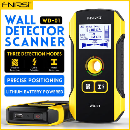 FNIRSI WD-01/WD-02 Wall Scanner & Metal Detector - AC Wire, Metal, Wood Stud & Cable Finder