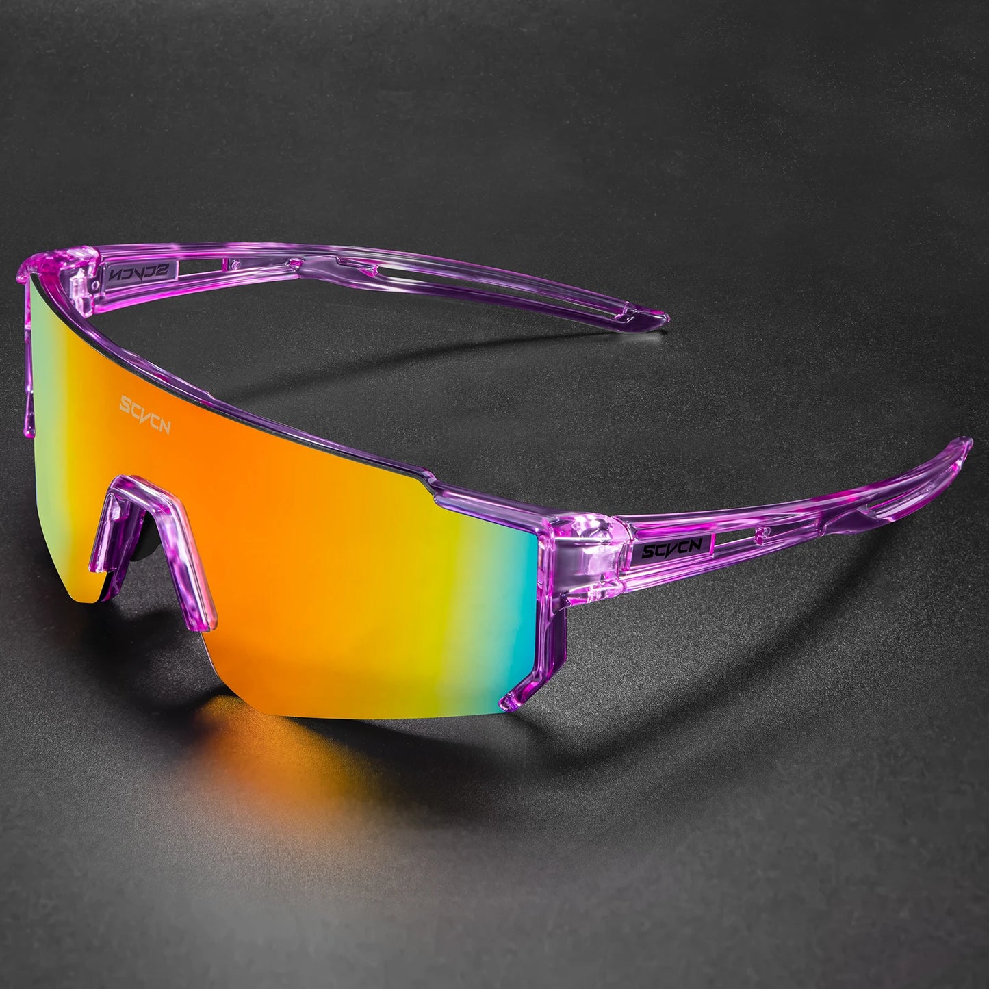 Scvcn UV400 Sports Sunglasses - Fashion Eyewear for Men and Women, Ideal for Biking, Running, Driving and Racing