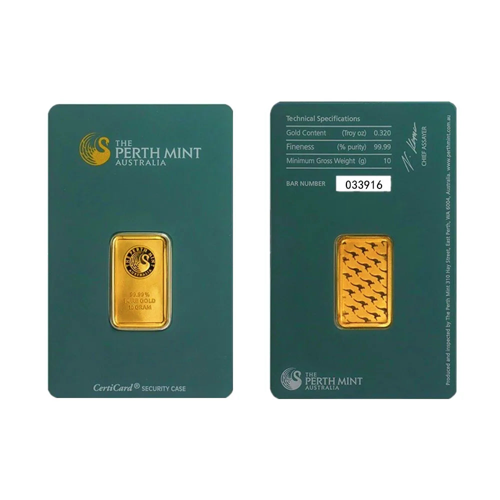 Australia Gold Bar Series – Brass Core Fake Gold Block with Serial Number, Sealed Packaging, Craft Collection Gift