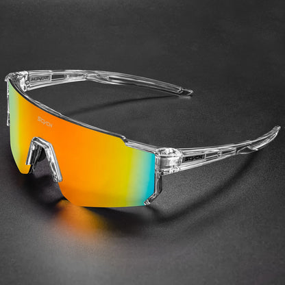 Scvcn UV400 Sports Sunglasses - Fashion Eyewear for Men and Women, Ideal for Biking, Running, Driving and Racing