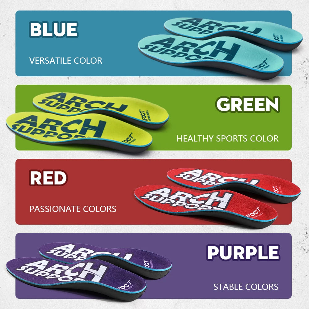 Arch Support Insoles - Orthopedic Shoe Inserts for Men and Women, Sizes 35-46