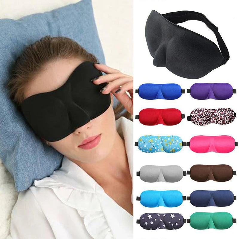 3D Sleeping Eye Mask – Soft Padded Travel Blindfold for Rest, Relaxation & Eye Comfort