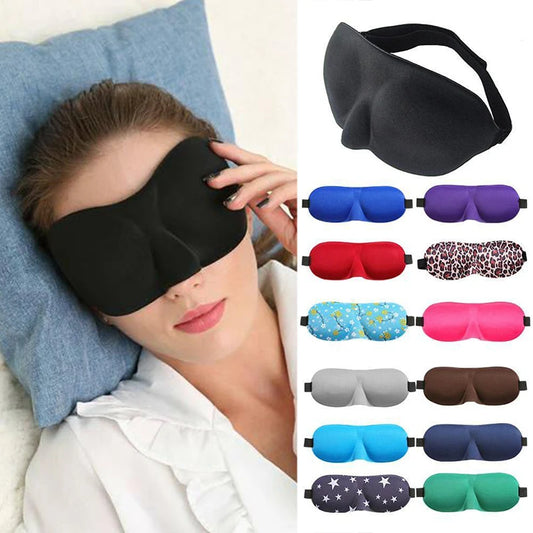 3D Sleeping Eye Mask – Soft Padded Travel Blindfold for Rest, Relaxation & Eye Comfort