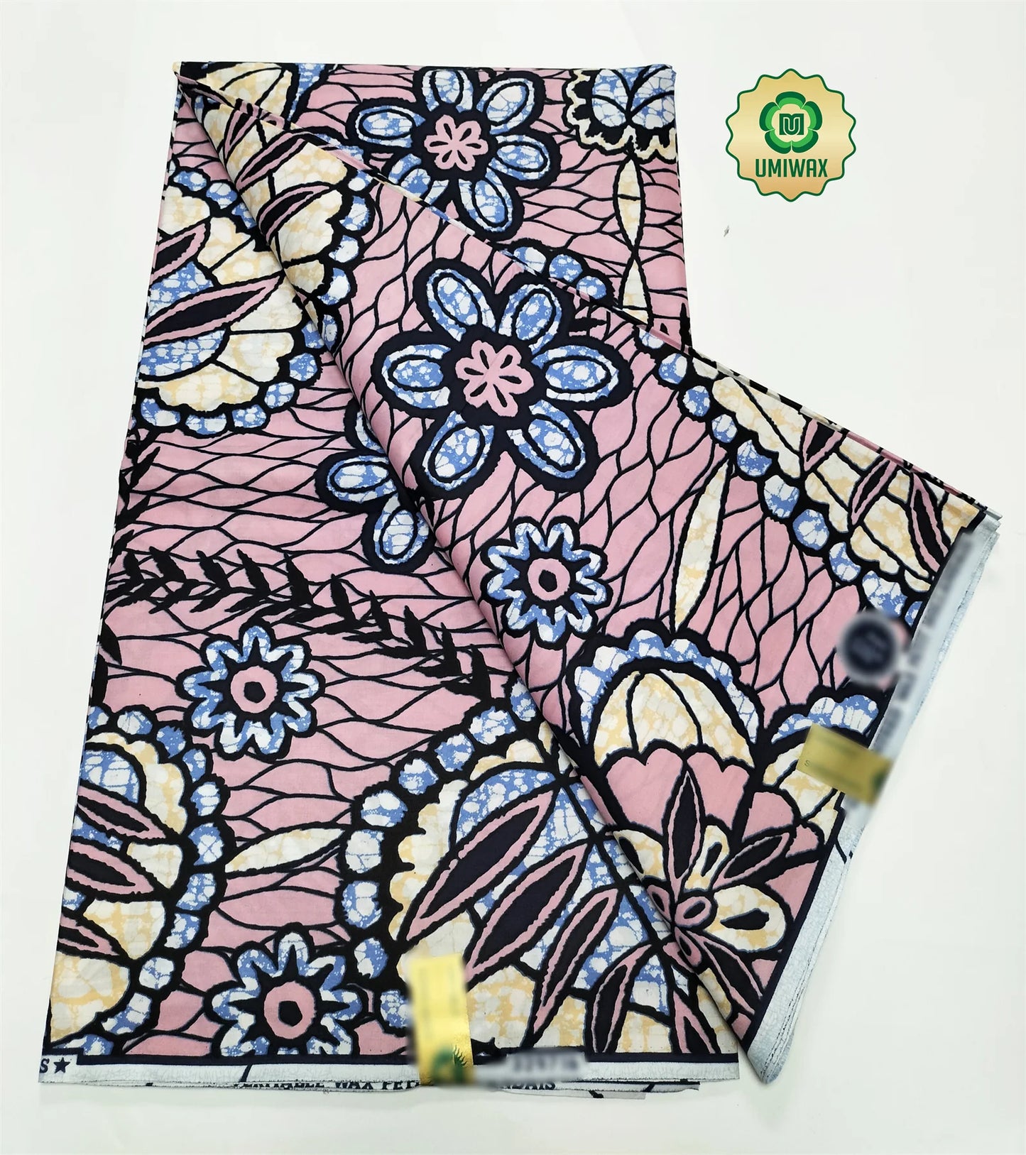 African Real Wax Print Fabric - 100% Cotton Nigerian Ankara Sewing Material for Party Dresses