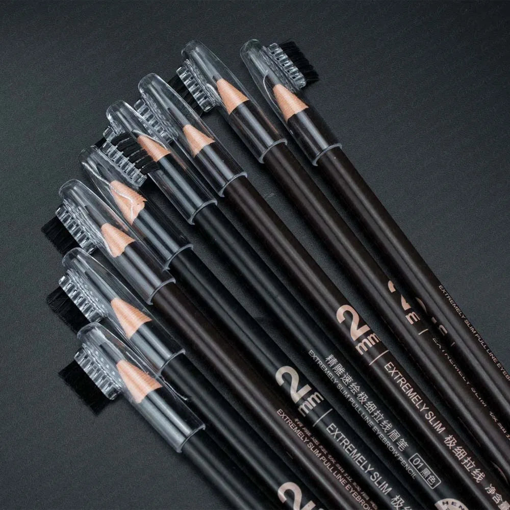 4pcs Ultra-Thin Microblading Eyebrow Pencil Set — 2mm PMU Brow Mapping Tattoo Pens