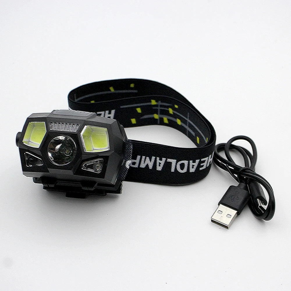 JOAXOR Mounted LED Tactical Helmet Light, NVG Shield with USB Charging & Induction, Ideal for Outdoor Hunting and Fishing
