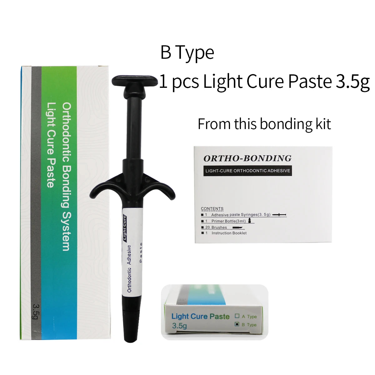 3.5g Orthodontic Light Cure Bonding Adhesive Paste | Dental Braces Glue