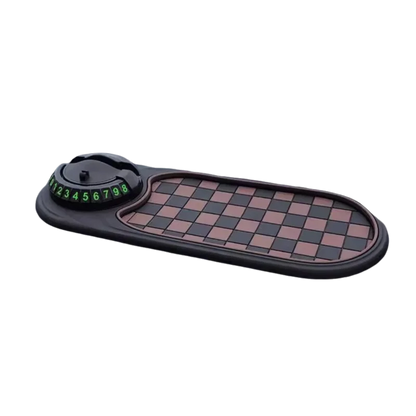 SEAMETAL 2-in-1 Car Dashboard Mat - Anti-Slip Phone Holder with 360° Rotating Mount and Adhesive Grip for Smartphones