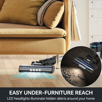 INSE Cordless Vacuum Cleaner – 20Kpa Lightweight Stick Vacuum with 2200mAh Battery for Hard Floors, Carpets, Hair & Car Cleaning
