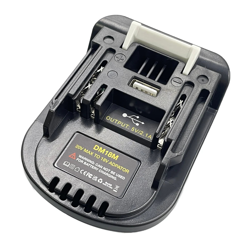 Battery Adapter Converter - Dewalt 20V DCB200 DCB205 to Makita BL1830 Power Tool Compatibility Adapter