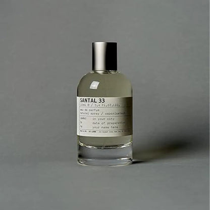 LeLabo Santal No.33 Eau De Parfum – Unisex Long-Lasting Perfume Inspired by Santal 33, 100ml (3.4 oz) – Perfect Gift