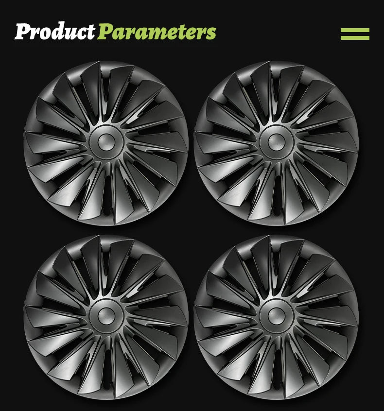 Tesla Model Y 2020–2024 19" Full Coverage Blade Wheel Hubcap – Car Accessories