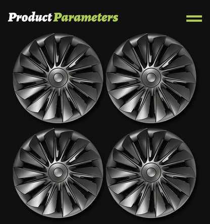 Tesla Model Y 2020–2024 19" Full Coverage Blade Wheel Hubcap – Car Accessories
