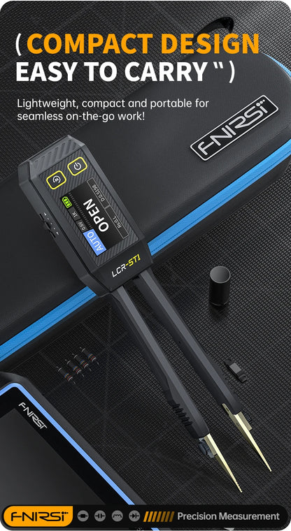 FNIRSI LCR-ST1 Mini Smart Tweezer – LCR, ESR, Resistance & Capacitance Tester for SMD Components