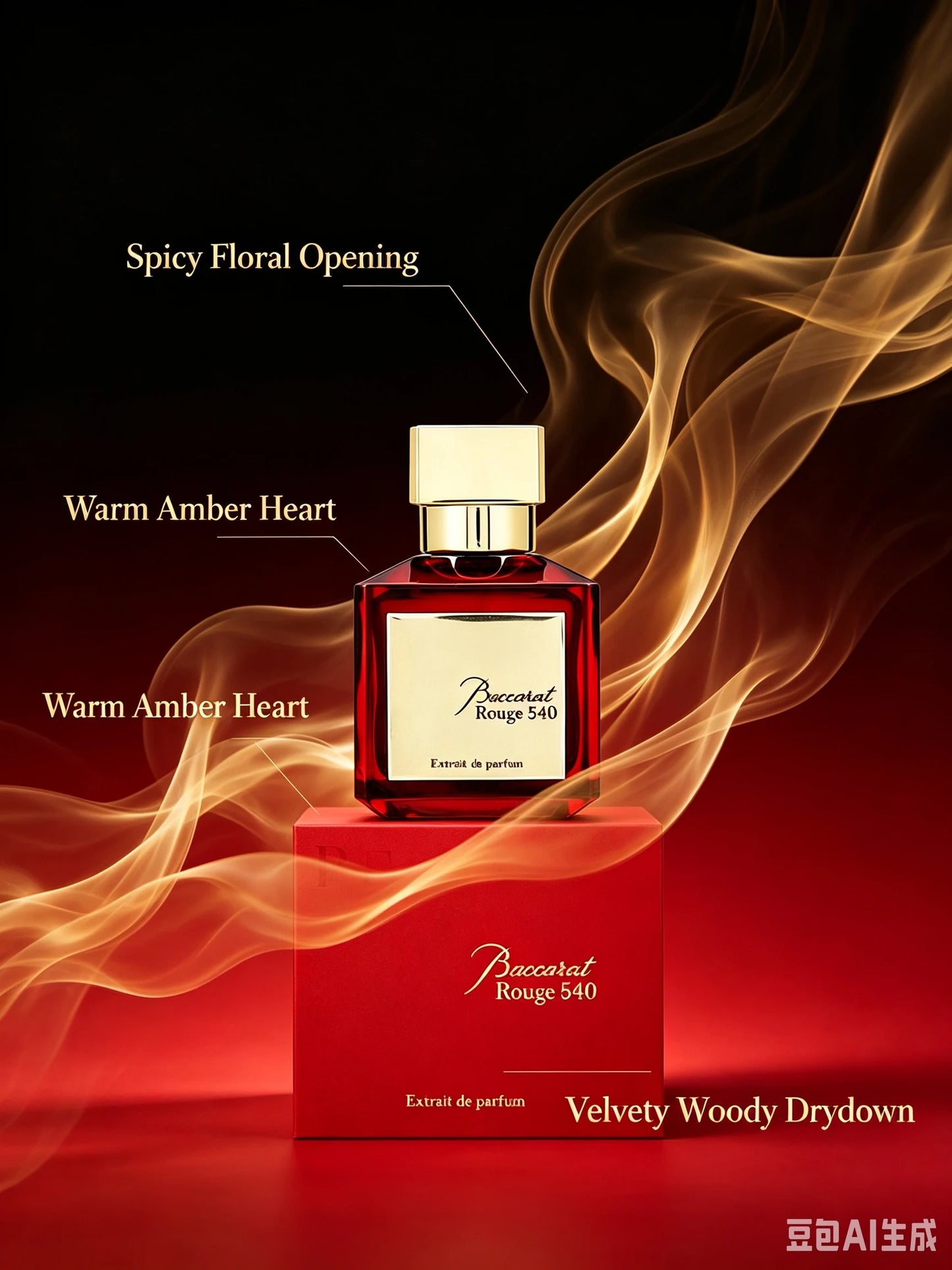Luxury Amber Saffron Extrait Perfume - Unisex Woody Floral Fragrance