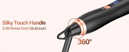 BESTOPE PRO 5-in-1 Curling Wand Set with Hair Straightener, Hair Crimper & 3 Ceramic Curling Irons