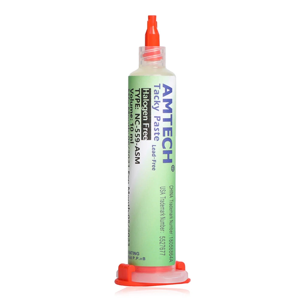 Amtech NC-559 Flux – 10ml Soldering Flux Syringe for Electronics, BGA, SMD & PCB Repair Tools