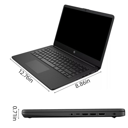 HP 14" Business Laptop — Intel Celeron N4120, 16GB RAM, 384GB Storage, 1-Year Office 365