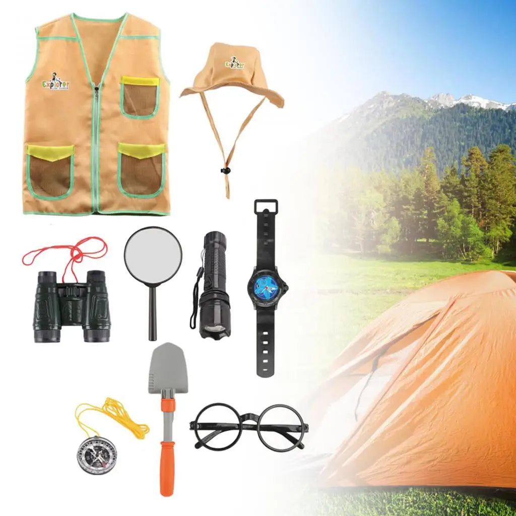 Kids Outdoor Adventure Exploration Kit – Explorer Costume & Role-Play Set for Children