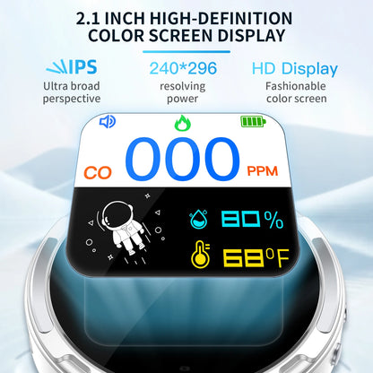 Dotwise Carbon Monoxide Alarm - Portable CO Leak Detector with LCD Display for Home & Camping