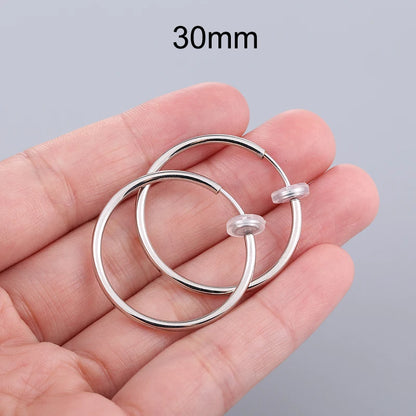 Unisex Ear Cuff Clip-On Hoop Earrings – No Piercing Required, Non-Hole Fake Earrings for Men & Women 2025 Trend
