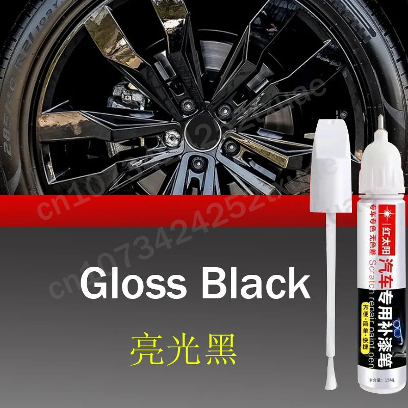 Car Wheel Scratch Repair Pen – Matte Black Touch-Up for Tesla Model 3, Y, X & S Rims