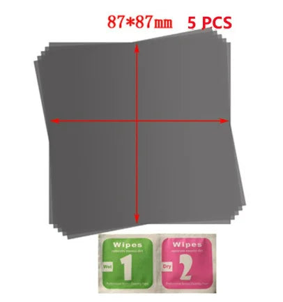 Polarizer Film Sheets for Vehicle Displays - Transparent LCD Screen Repair Film for Electric Cars, Motorcycles and Dashboard Instruments