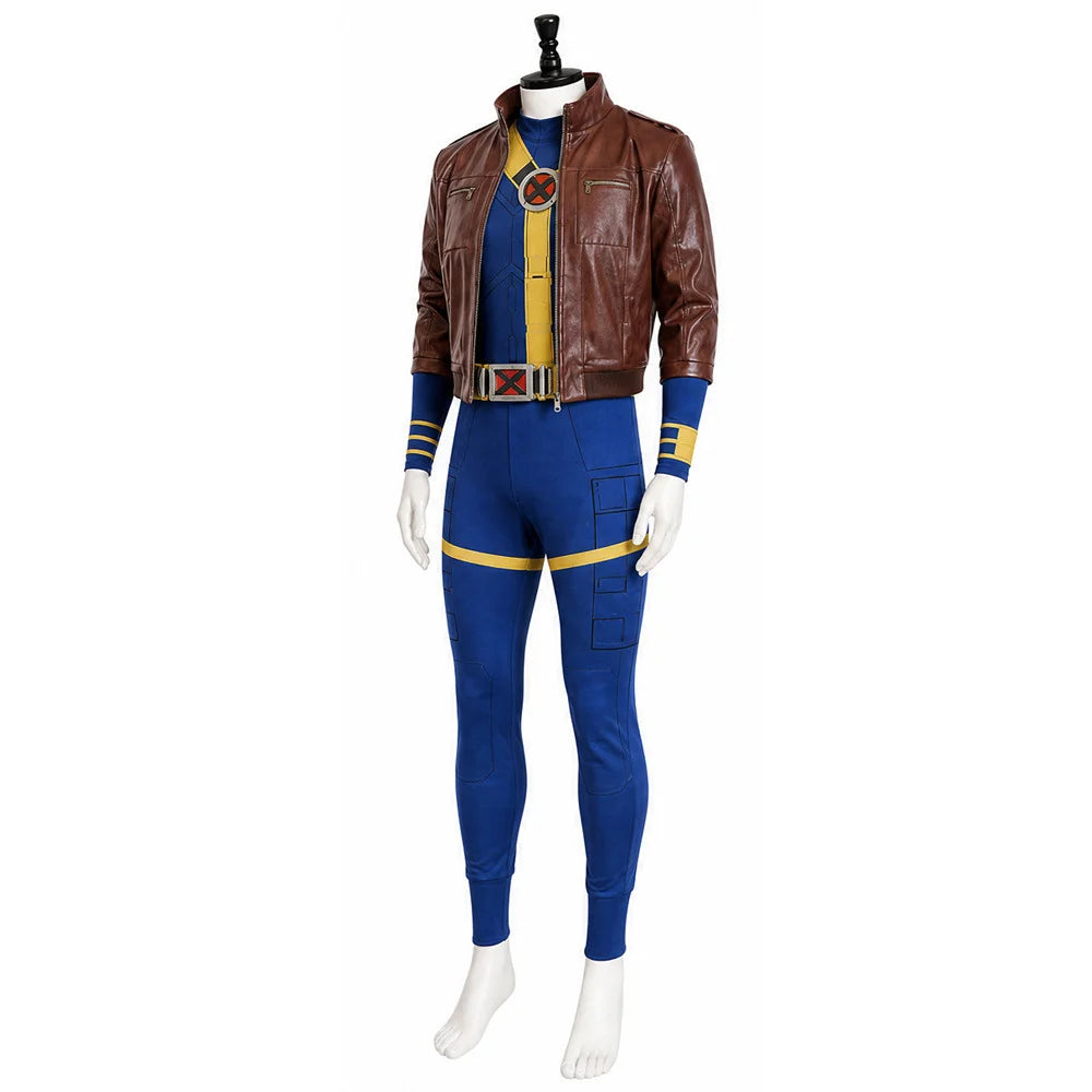 Men's Cyclops Cosplay Costume Set - Roleplay Coat & Glasses Outfit for Halloween, Carnival & Fantasy Events