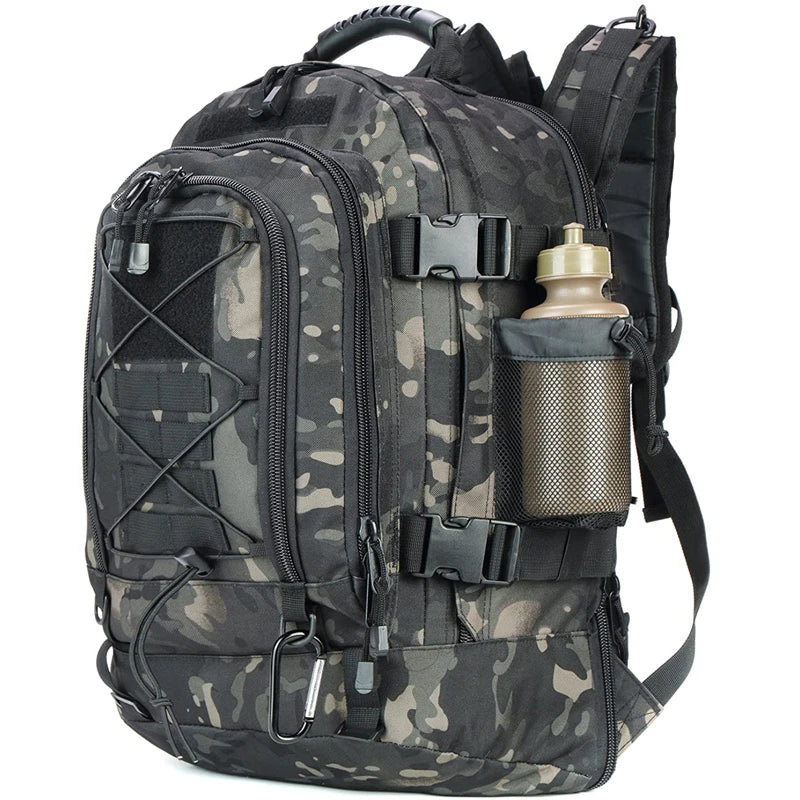 65L Tactical Outdoor Backpack — Large Capacity Military Hiking & Camping Rucksack for Men