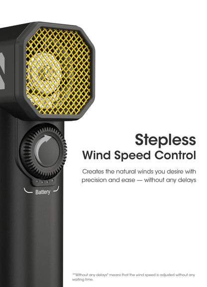 NITECORE CW20 Multipurpose Pocket Fan - Portable Stepless Wind Blower for Photography, Canon, Sony, Short Video & Camping