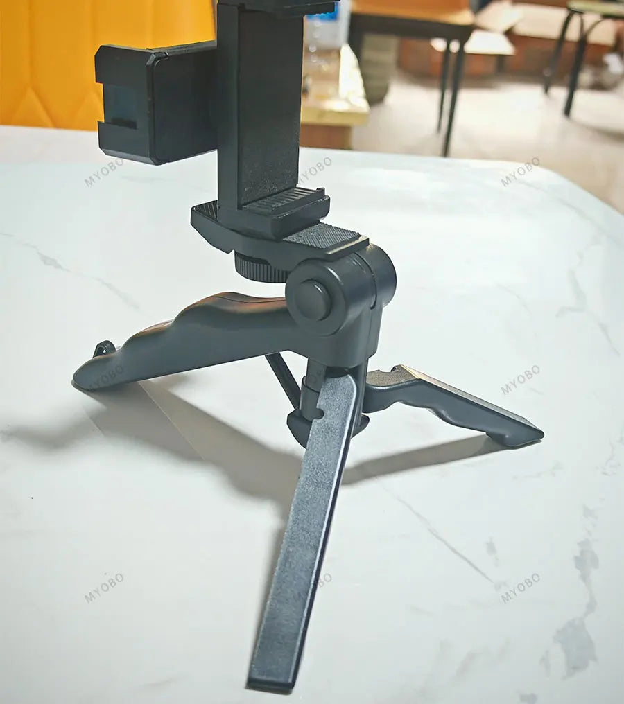Teleprompter Clip for Phone – Live Broadcast Desktop Handheld Stand, Video Subtitle & Speech Reading Tripod Accessories