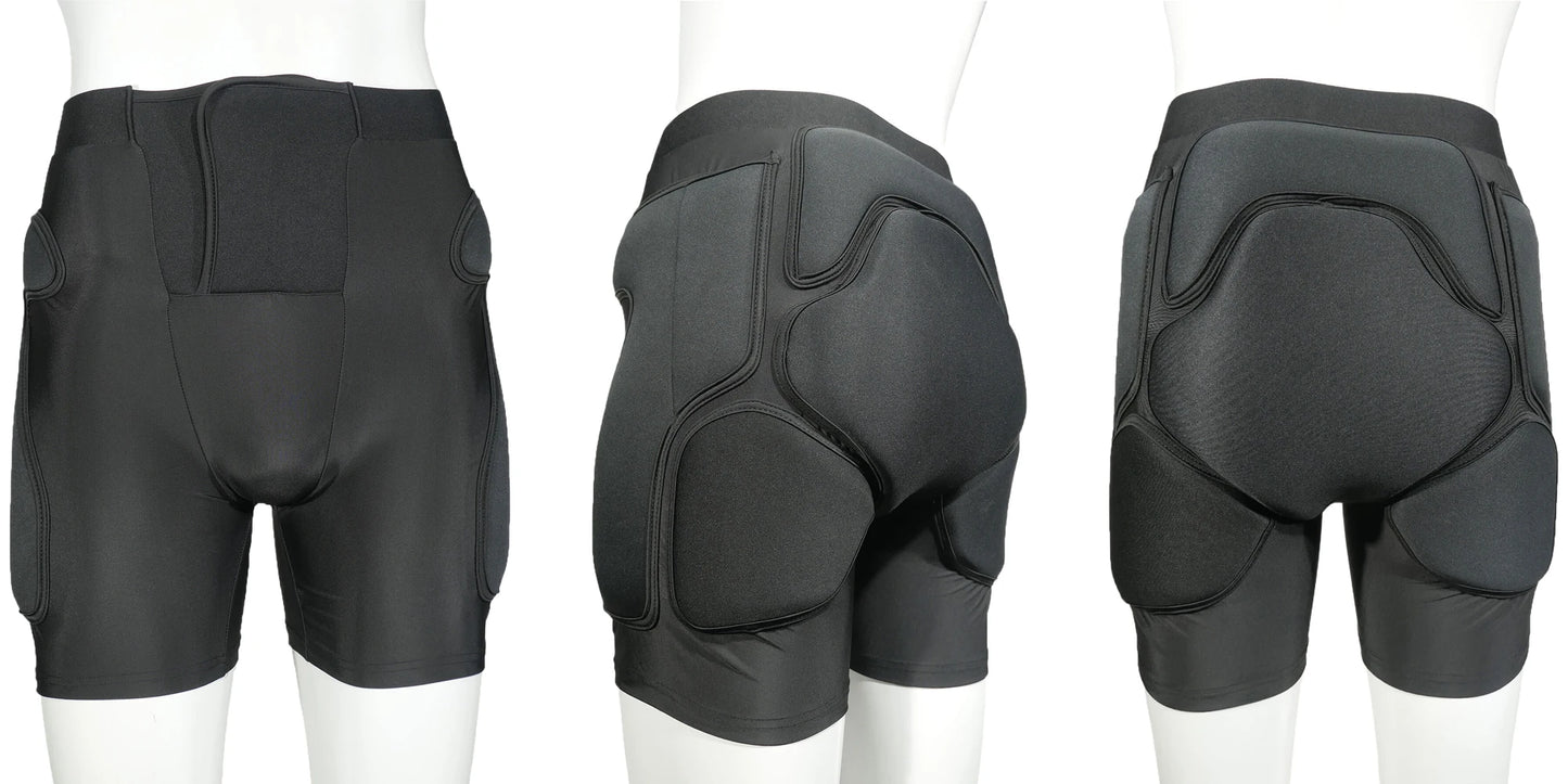 AVIVOR Protective Padded Shorts for Snowboarding, Skating & Skiing – Full Hip, Butt & Tailbone Protection