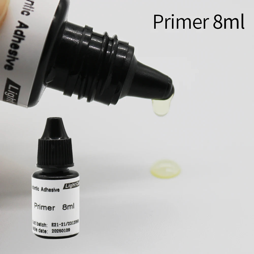Orthodontic Bonding Adhesive Light Cure Primer – 8ml/10ml Bottle for Dental Use