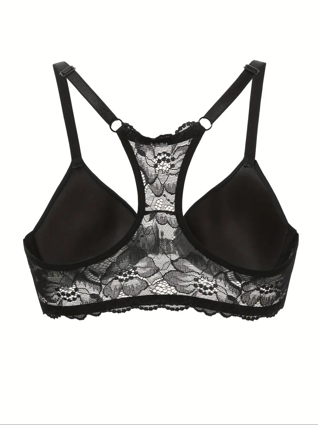 Front Button Lace Deep V Push-Up Bra – Sexy Comfortable Beautiful Back Underwear for Women