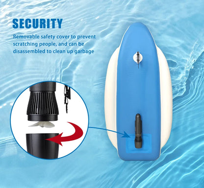 Remote Control Electric Motorized Inflatable Jet Ski Boat – Floating Water Motor Boat with Electric Underwater Scooter